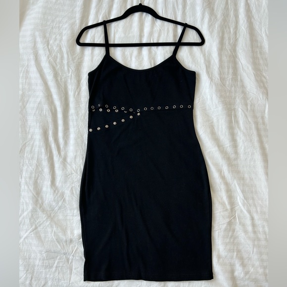 Meshki Black Ribbed Dress - Picture 1 of 3